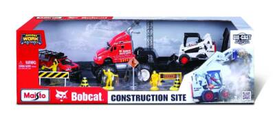 Maisto Mini Work Machines Bobcat Construction Set May/12505 - 1