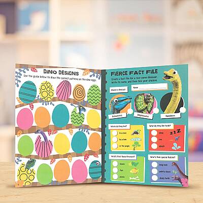 Make Believe Ideas Googly-Eye Puffy Stickers Dinosaurs Activity Book - 2