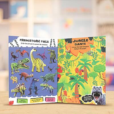 Make Believe Ideas Googly-Eye Puffy Stickers Dinosaurs Activity Book - 3