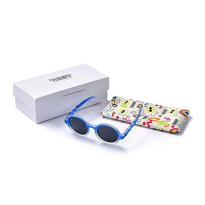Mammacomica Yuvarlak Çerçeve Blue Sky Polarize Unisex Çocuk Güneş Gözlüğü UV Korumalı - 2-6 yaş - 3