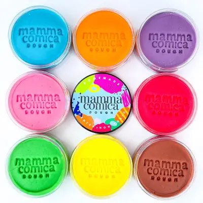 Mammacomica Dough 8-Pack Rainbow Play Dough - 1