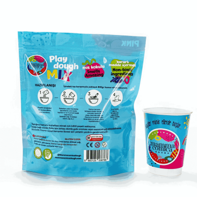 Mammacomica Dough Diy Play Natural Play Dough Powder Mix - Pink - 2
