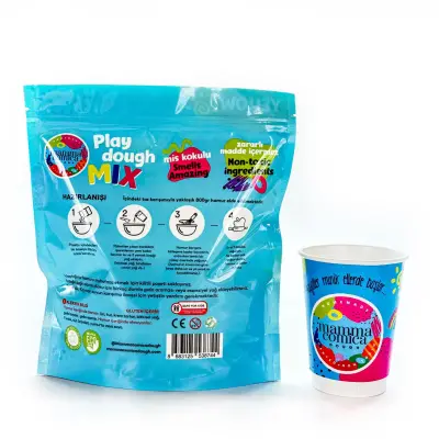 Mammacomica Dough Do-It-Yourself Play Natural Play Dough Powder Mix - Yellow - 2