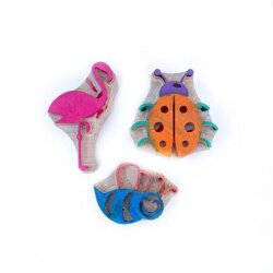 Mammacomica Dough Flamingo Finger Paint Set - 2