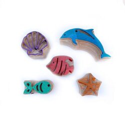Mammacomica Dough Sea Creatures Finger Paint Set - 2