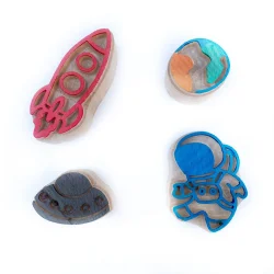 Mammacomica Dough Space World Finger Paint Set - 2