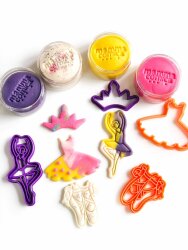 Mammacomica Dough Wooden Rolling Pin Ballerina Set - 2