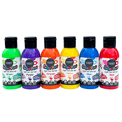 Mammacomica Dough Yıkanabilir Parmak Boyası 6x100 ml - 1