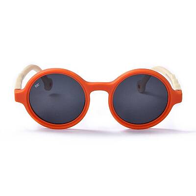 Mammacomica Yuvarlak Çerçeve Sweet Orange Polarize Unisex Çocuk Güneş Gözlüğü UV-400 Korumalı - 2-6 yaş - 1