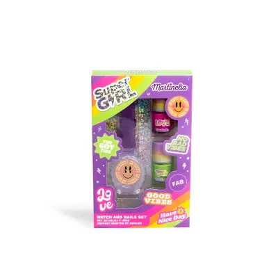Martinelia Super Girl Watch & Nails Set 44056 - 1