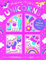 Make Believe Ideas Window Stickies Unicorns - 1