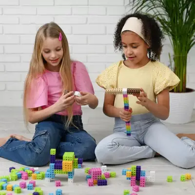 Meli Cube Pink 100-Piece Block Set 50811 - 7