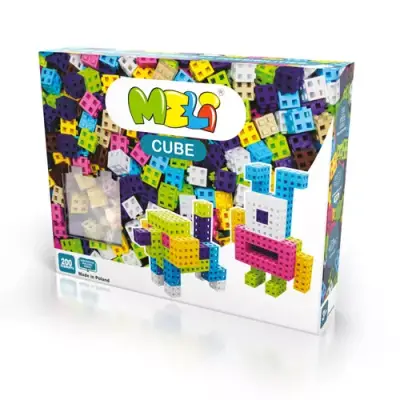 Meli Cube Pink 200-Piece Block Set 50812 - 1