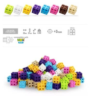 Meli Cube Pink 200-Piece Block Set 50812 - 8