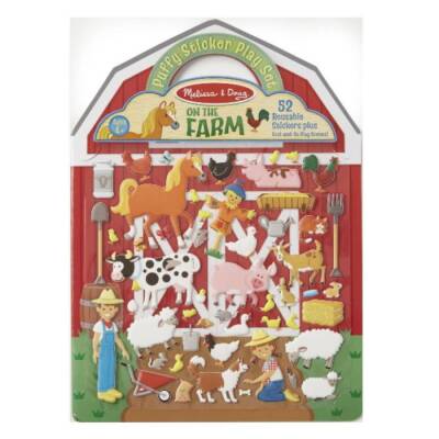 Melissa & Doug Embossed Peel-Off Sticker Set - Farm Md009408 - 1