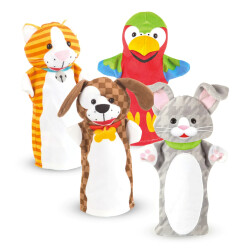 Melissa & Doug Hand Puppet Set - Pets Md009084 - 2