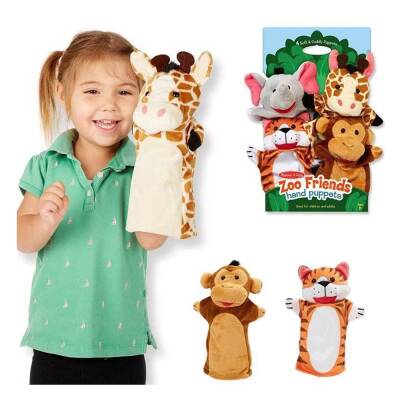Melissa & Doug Hand Puppet Set - Zoo Md009081 - 3