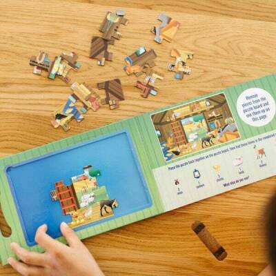 Melissa & Doug Magnetic Jigsaw Puzzle Set - 2 X 15 - Farm Md042832 - 3