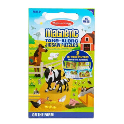 Melissa & Doug Magnetic Jigsaw Puzzle Set - 2 X 15 - Farm Md042832 - 5