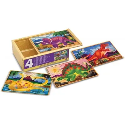 Melissa & Doug Wooden 12X4 Jigsaw Puzzle Set - Dinosaurs Md003791 - 3