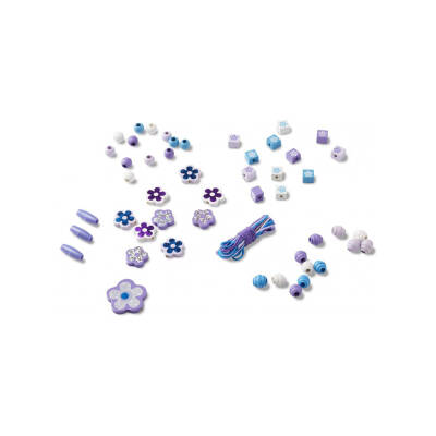 Melissa&Doug Wooden Bead Stringing Set - Sparkling Flowers Md009494 - 3