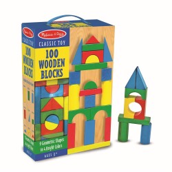 Melissa & Doug Wooden Block Set - 100 Pieces Md000481 - 1