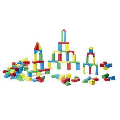 Melissa & Doug Wooden Block Set - 100 Pieces Md000481 - 2