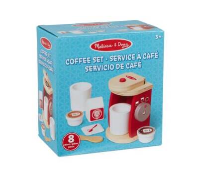 Melissa&Doug Wooden Coffee Maker And Serving Set Md035020 - 1