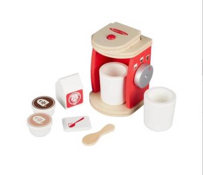 Melissa&Doug Wooden Coffee Maker And Serving Set Md035020 - 2