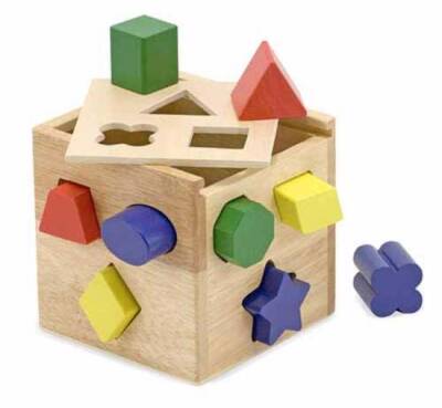 Melissa & Doug Wooden Cube Shape Puzzle Md000575 - 2