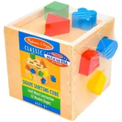 Melissa & Doug Wooden Cube Shape Puzzle Md000575 - 1