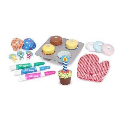 Melissa & Doug Wooden Cupcake Set Md004019 - 2