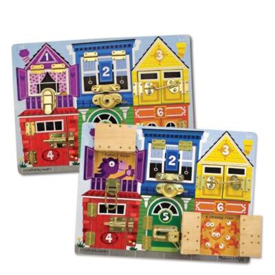 Melissa&Doug Wooden Locksmith Board Md003785 - 2