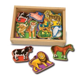 Melissa & Doug Wooden Magnetic Animals Md000475 - 2