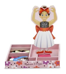 Melissa&Doug Wooden Magnetic Dress-Up - Ballerina Nina Md003554 - 3