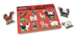 Melissa & Doug Wooden Sound Puzzle - Farm Animals Md000726 - 2