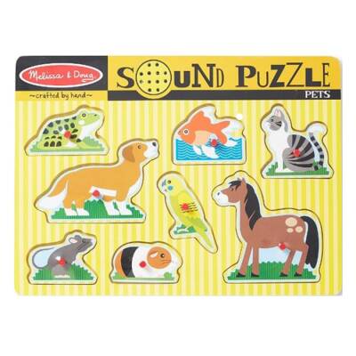 Melissa & Doug Wooden Sound Puzzle - Pets Md000730 - 1