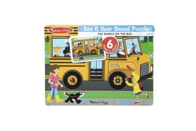 Melissa & Doug Wooden Sound Puzzle - The Wheels On The Bus Md000739 - 1