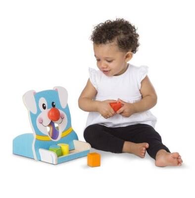 Melissa & Doug Wooden Spin & Feed - Shapes Md040121 - 2