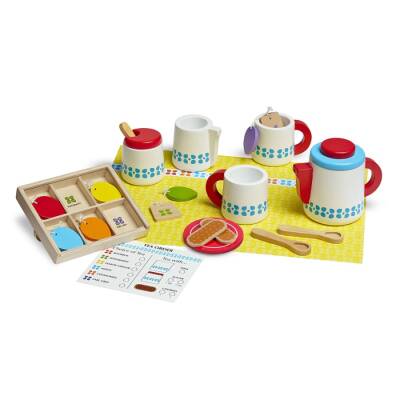 Melissa&Doug Wooden Tea Serving Set Md009843 - 2