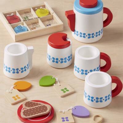 Melissa&Doug Wooden Tea Serving Set Md009843 - 1