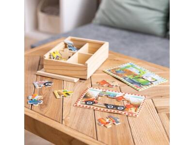 Melissa&Dougahsap 12X4 Jigsaw Puzzle Set - Construction Vehicles Md003792 - 4