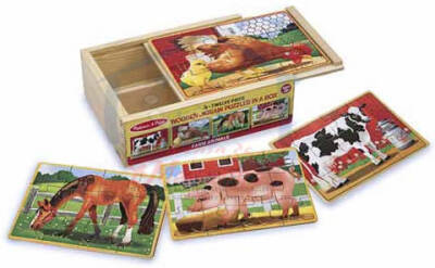 Melissa & Dougahsap 12X4 Jigsaw Puzzle Set - Farm Animals Md003793 - 1