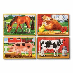 Melissa & Dougahsap 12X4 Jigsaw Puzzle Set - Farm Animals Md003793 - 2