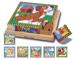 Melissa&Dougahsap 6-Piece Cube Puzzle - Pets Md003771 - 1