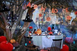 Meri Meri - Happy Halloween Garland - Happy Halloween Hanging Ornament - 2