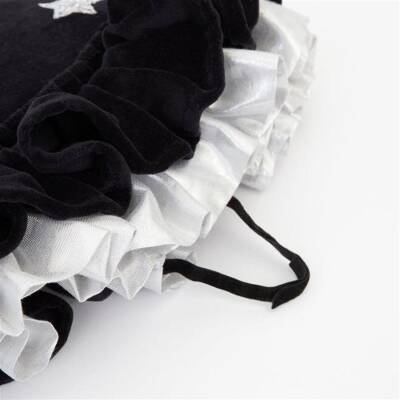 Meri Meri - Pointed Blue Hat - Black Witch Hat - 3