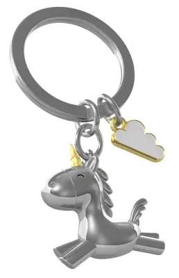 Metalmorphose 3D Flying Unicorn Keychain Mtm119-01 - 1