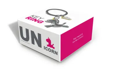 Metalmorphose 3D Flying Unicorn Keychain Mtm119-01 - 3