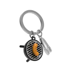 Metalmorphose Bbq Sausage Keychain Mtm142-01 - 1